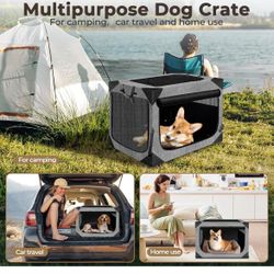 Dog Crate Collapsible Soft Travel Crate 
