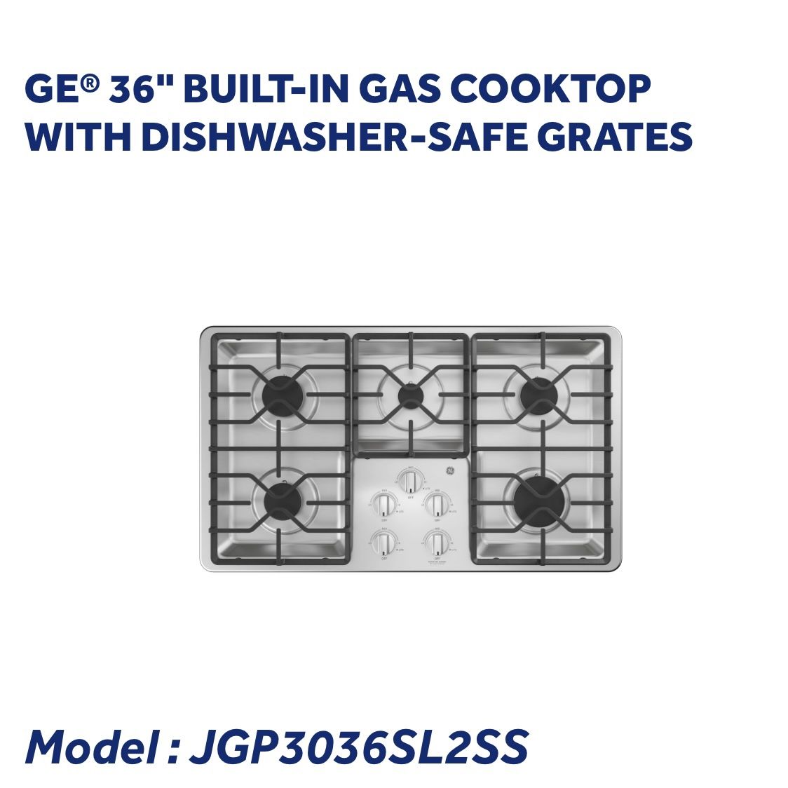 Brand New GE 36” Gas Cooktop In Box (JGP3036SL2SS)
