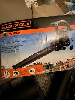 BLACK+DECKER 3-in-1 Electric Leaf Blower, Leaf Vacuum/Mulcher