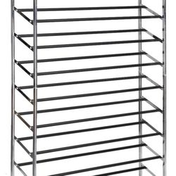 Rolling Shoe Rack Like New