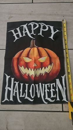 Happy Halloween Pumpkin Garden Flag $10 Firm On Price