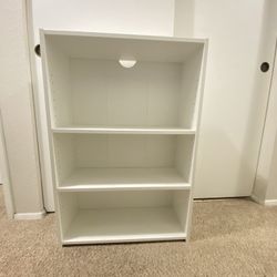 3 Shelf Bookcase White 