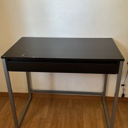 Dark Brown Table/Desk With Drawer 