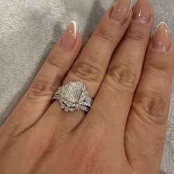 Emerald Cut Bridal Set
