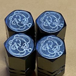 Popeye tire valve stem caps set