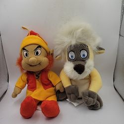 Disney Store Black Cauldron Bean Bag Plush Toys Set of 2 Gurgi , Fair Folk