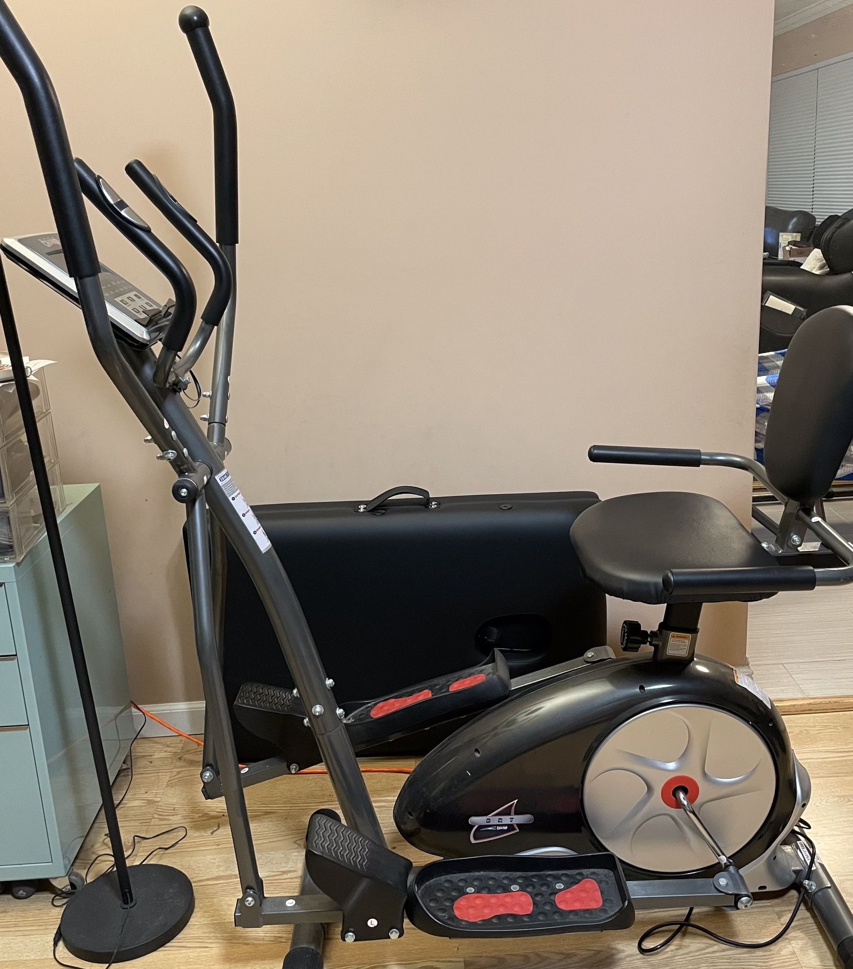 Trio Trainer: Elliptical, Upright, Recumbent