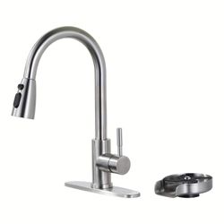 Single Handle Pull Down Sprayer Kitchen Faucet 
