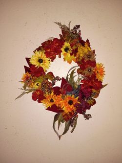 🍂 Handmade Fall Harvest Wreath — $75