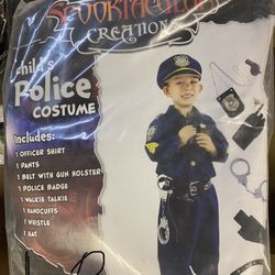 Kids Large Police Uniform Costume Halloween