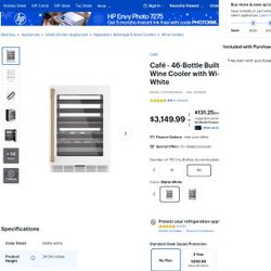 Cafe 46 Bottle Smart Wine Cooler 