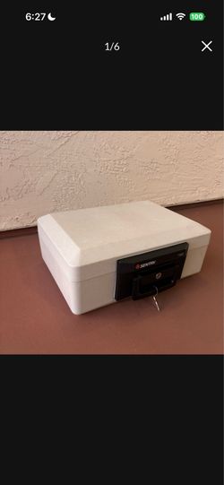 One Portable Fire Water Proof Safe Chest with One Key