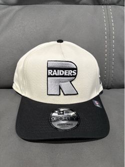 NFL new era Las Vegas raiders off white black 9forty a frame SnapBack hat