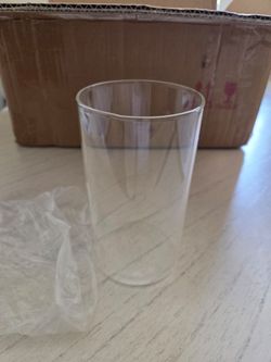 TBWIND 12pcs 6 Inch Clear Glass Cylinder Vases for Centerpieces