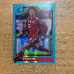 2022 MERLIN LEROY SANE AQUA WAVE CARD 