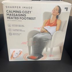Massaging Heated Footrest With Sherpa Lining