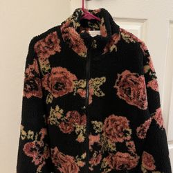 Floral Sherpa Jacket