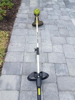 Weedwhacker Green works Pro  With Battery Charger 