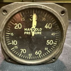 World War Ii Aircraft Manifold Pressure Gauge Ranco Army Navy