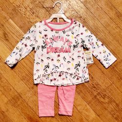 2pc Toddler Always Dream Long Sleeve Set (12mths)
