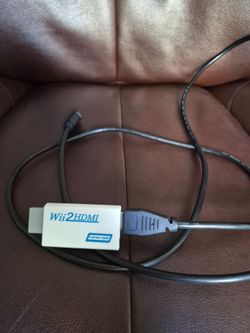 Nintendo Wii HDMI adapter and cable