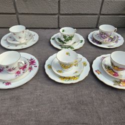 Tea Cups & Dessert Plate Sets 