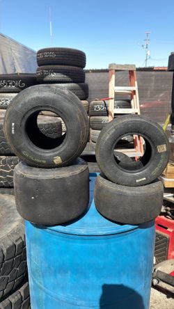 Set de llantas para carrito de pista traseras 7.1/11.0-5 delanteras 4.5/10.0-5