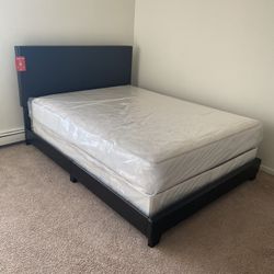 Queen Bed Frame With Mattress $250