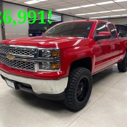 2015 Chevy Silverado LT.  Easy Finance.  $26,991!