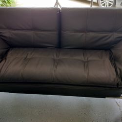 sofa, sleeper couch relaxer - lounger brown