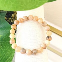 Natural Sunstone Bracelet (Uplift Energy)