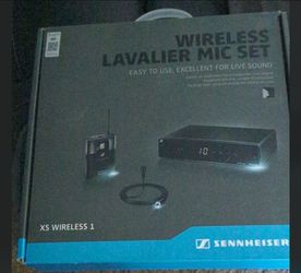 Sennheiser XS Wireless 1 Lavalier Mic Set. Great for live sound/videos. Open box but brand new $175