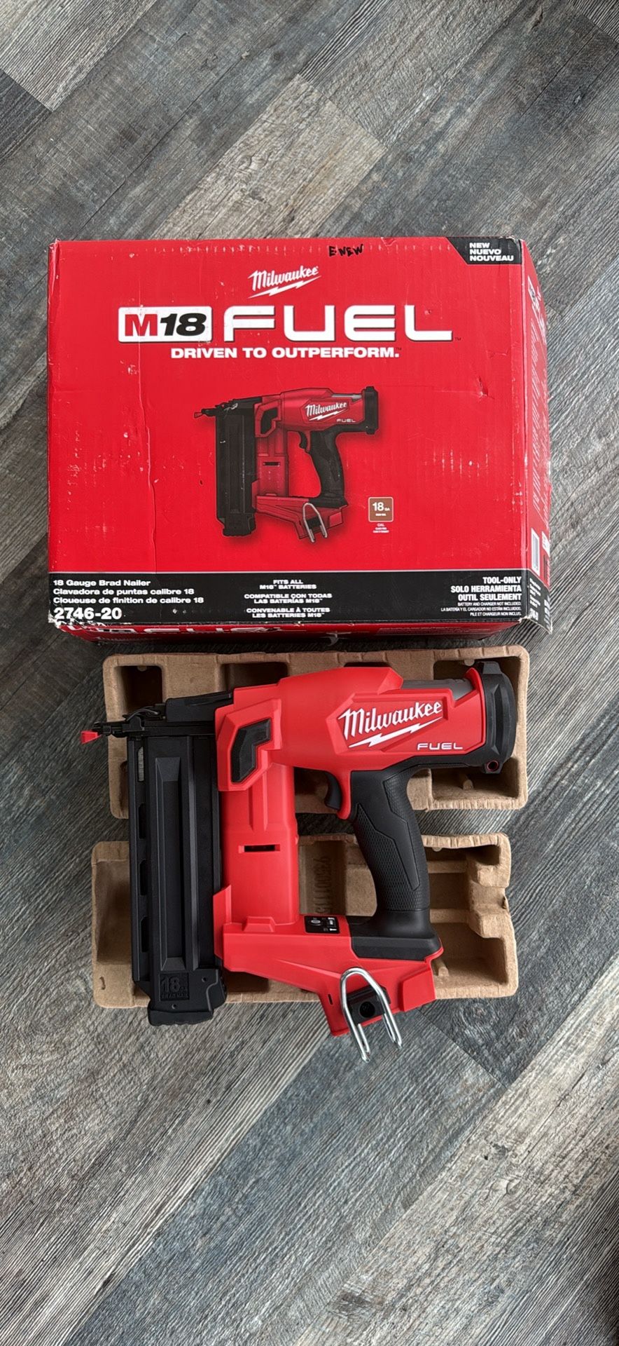 BRAND NEW Milwaukee 18-Gauge Finish Nailer