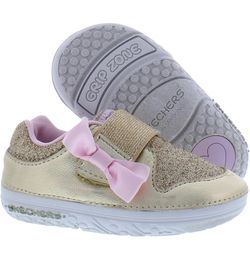 Skechers kids Gold Glitter baby Shoes Sizes: 1 or 2
