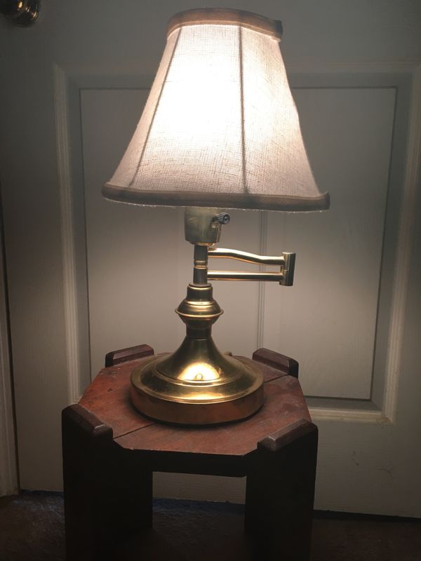 Antique Brass Swing Arm Desk Lamp With Shade For In Powell Tn Offerup