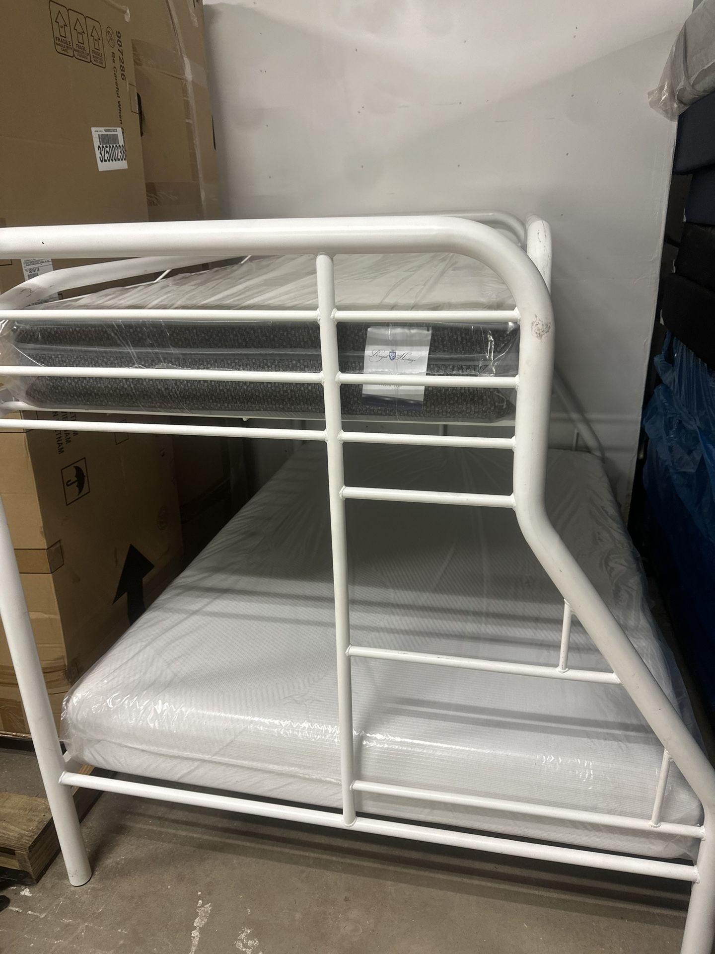 BUNK BED FULL SIZE MATTRESS AND TWIN SIZE MATTRESS 