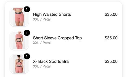ONSET Sports bra and high-waisted biker shorts