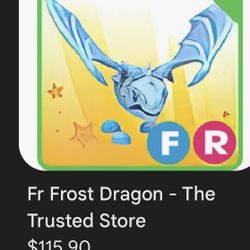 adopt me frost dragon  fly ride full grown