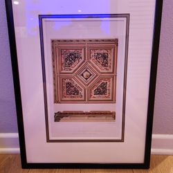 Framed Antique Print 