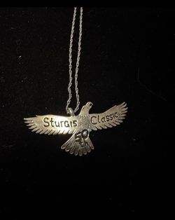 Very Rare 1990 Sturgis Classic 50th Anniversary Pendant necklace. Original.