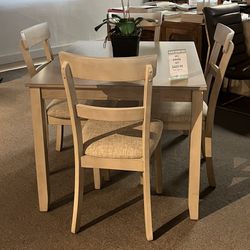 Grey 5PC Dining Table Set