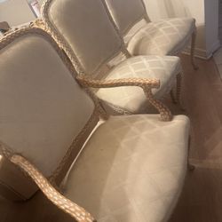 Set Of 4 Dining Chairs And 2 Armchairs From Roche Bobois