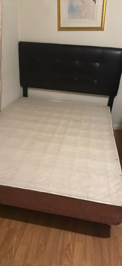 Queen Size Bed Frame with Mattress must pick up today or tomorrow