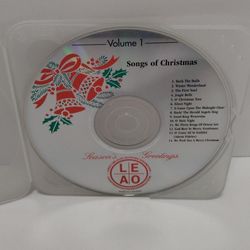 Songs Of Christmas Volume 1 Music Audio CD Seasons Greetings Holiday