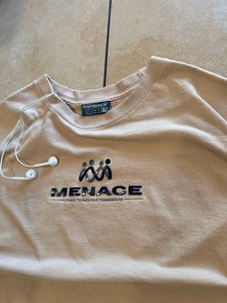 Menace LA T-Shirt Size Large Tan Color