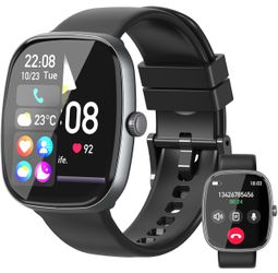 New In Box Smart Watch 1.85" HD Bluetooth Call Heart Rate IP68 Waterproof