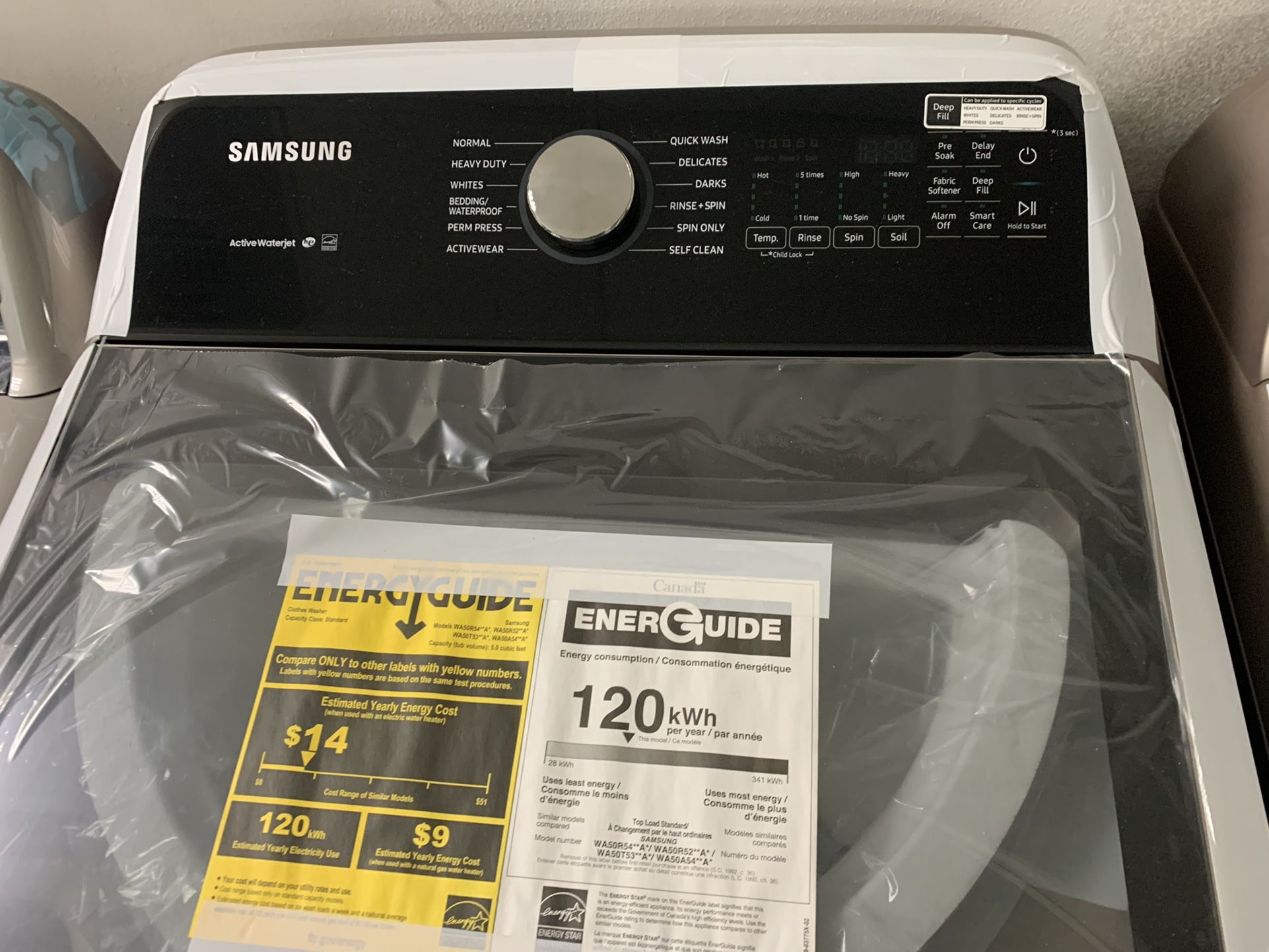 CHAMPAGNE COLOR SAMSUNG TOP LOAD WASHER AND GAS DRYER SET for Sale in