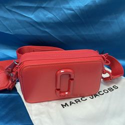 Marc Jacobs Snapshot Crossbody Bag Sandcastle Geranium