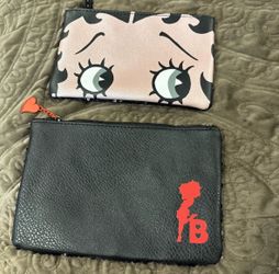 Ipsy Betty Boop sequined make up bags set of 2