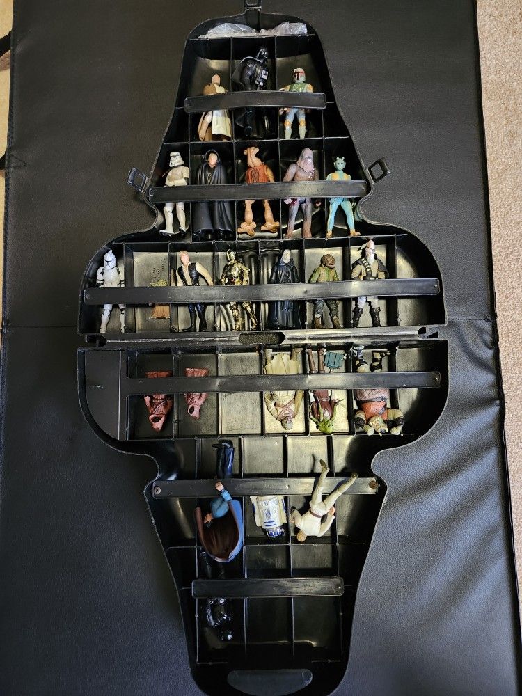 Star Wars Figures And Darth Vader Case